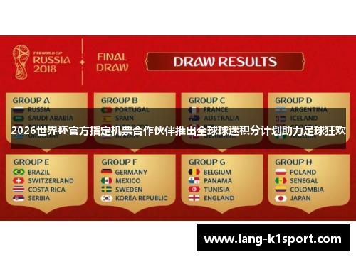 2026世界杯官方指定机票合作伙伴推出全球球迷积分计划助力足球狂欢 2026世界杯官方指定机票合作伙伴推出全球球迷积分计划助力足球狂欢